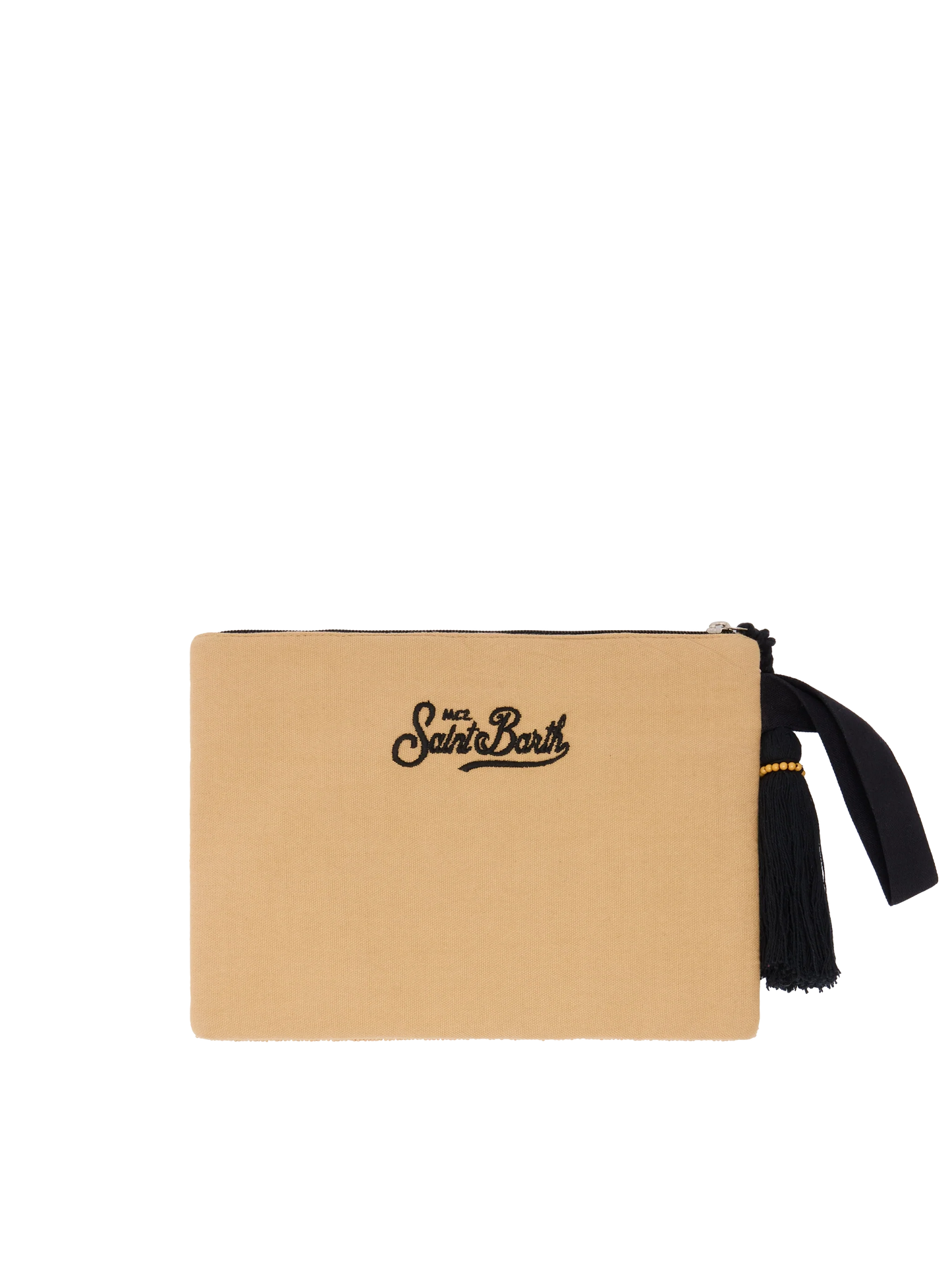 Pearl Pouch with animalier beaded pattern