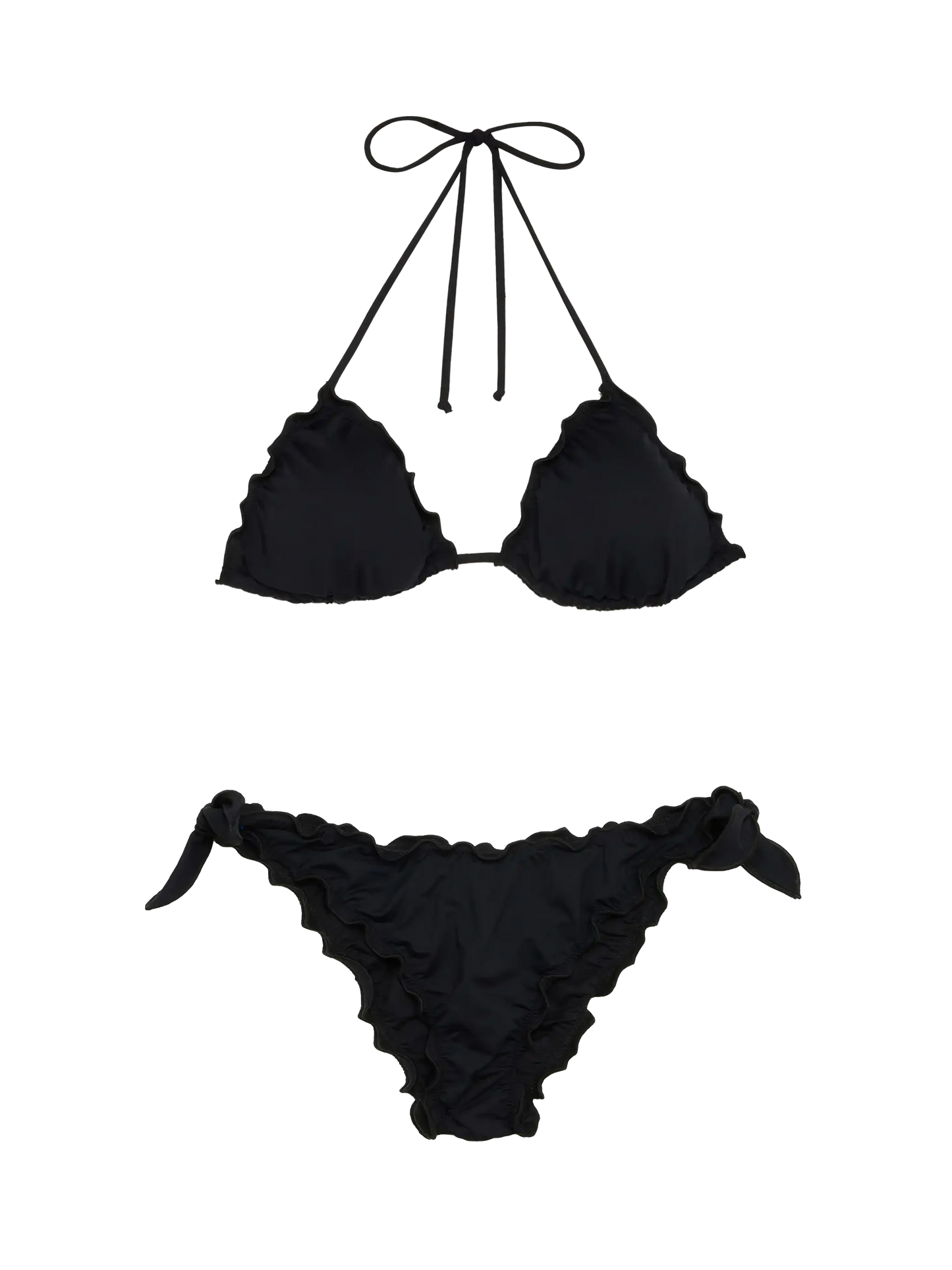 White black classic triangle bikini Sagittarius Moon