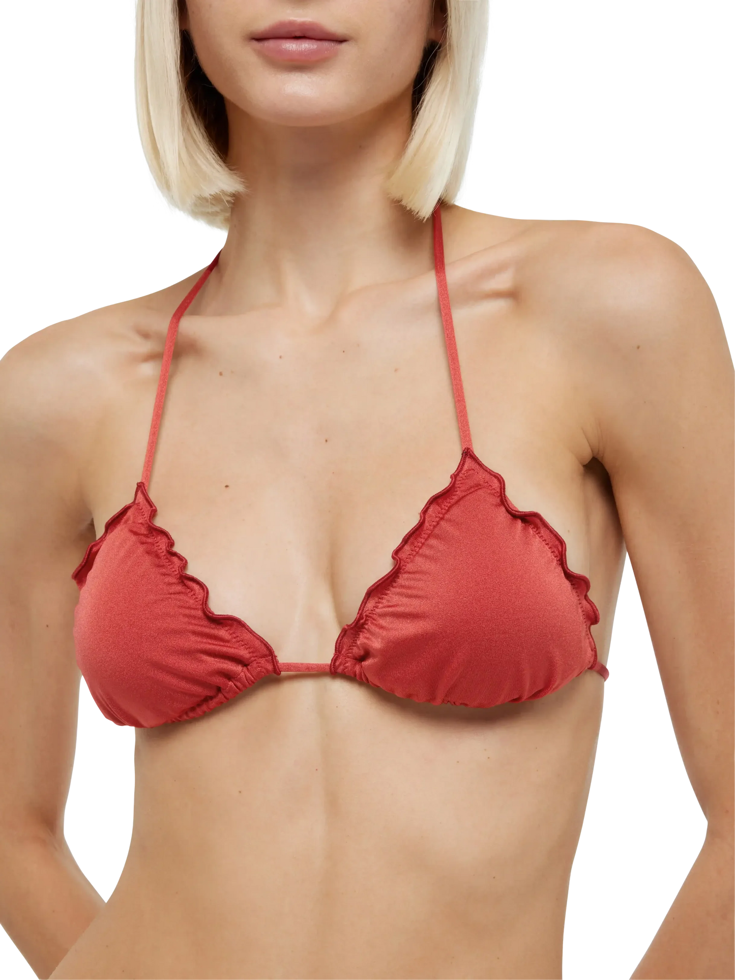 Sagittarius shimmer brick red classic triangle top