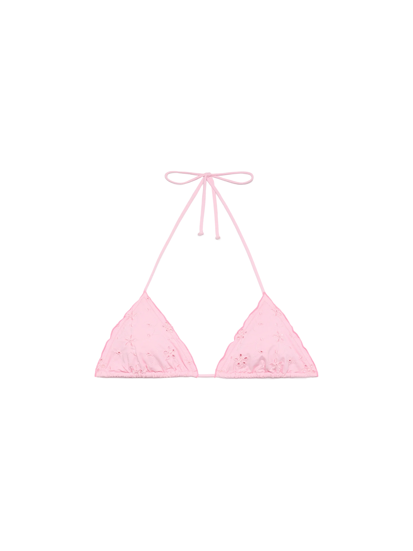 Sagittarius classic pink Sangallo lace triangle top