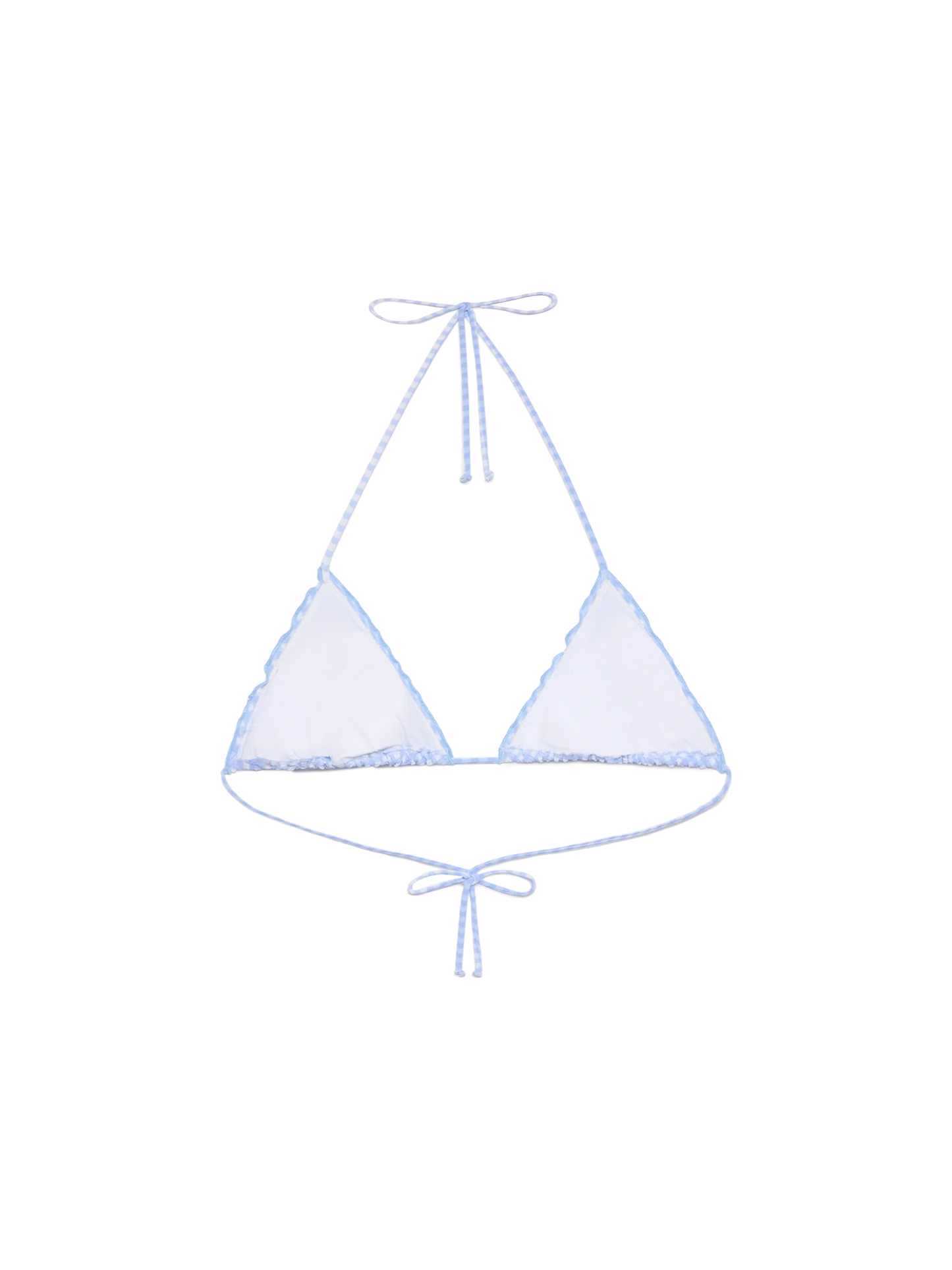 Sagittarius seersucker classic triangle top with gingham print