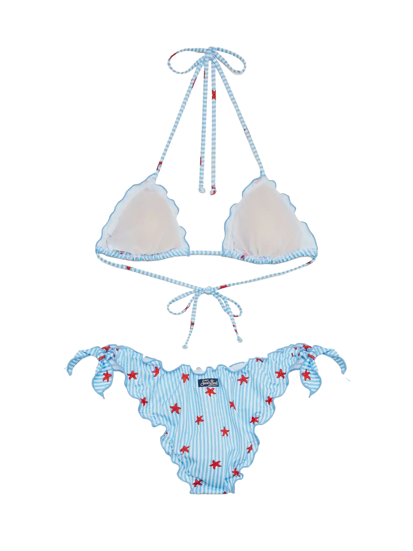 Sarius triangle classic bikini with starfish print