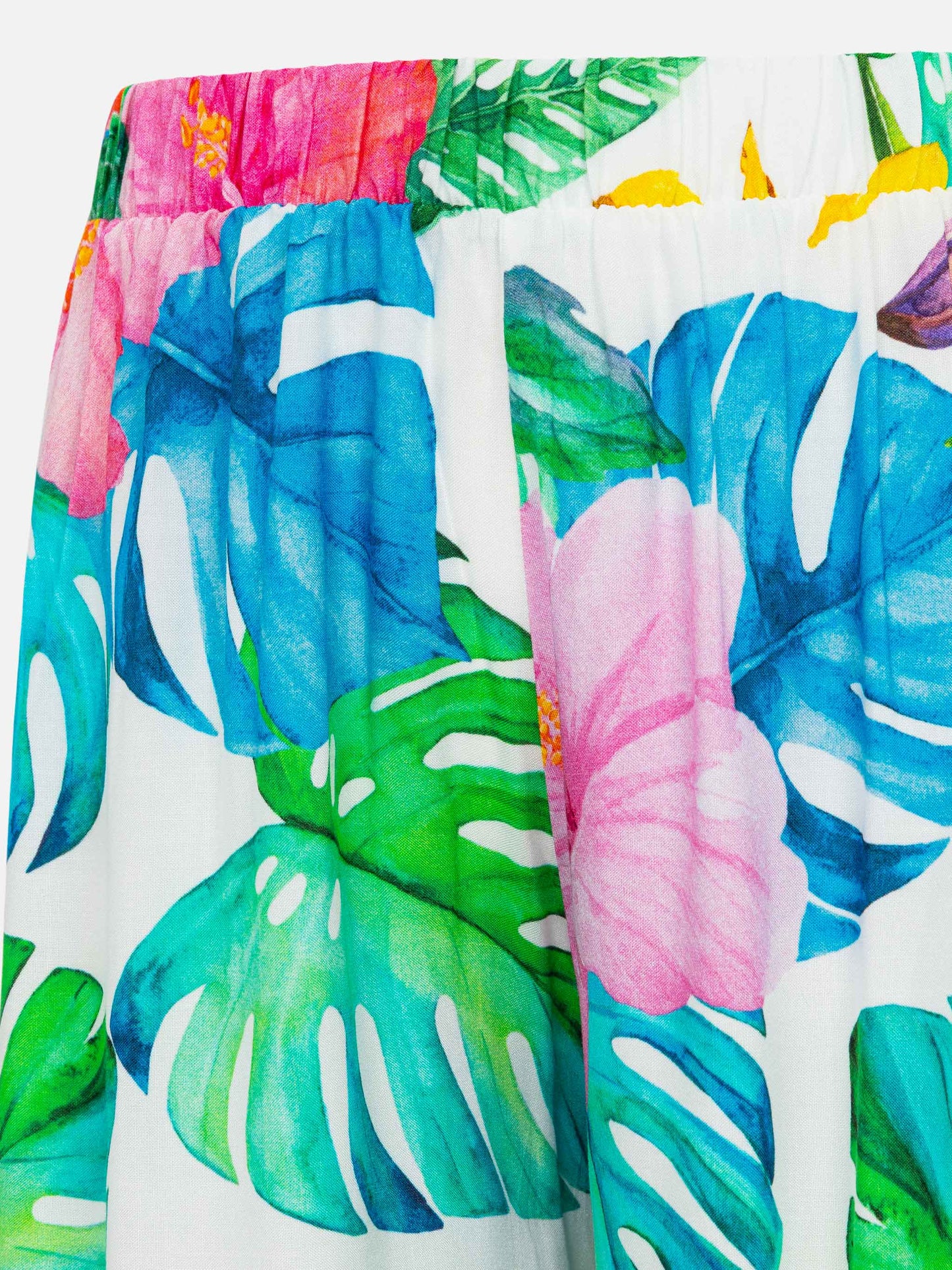 Palazzo pants Sasha with tropical print
