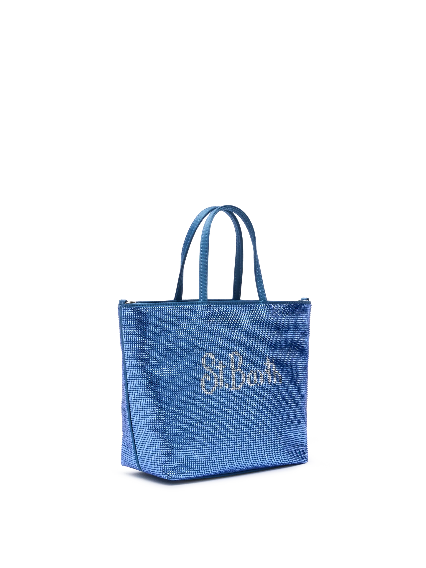 Strass Mini Bag with steel blue rhinestones