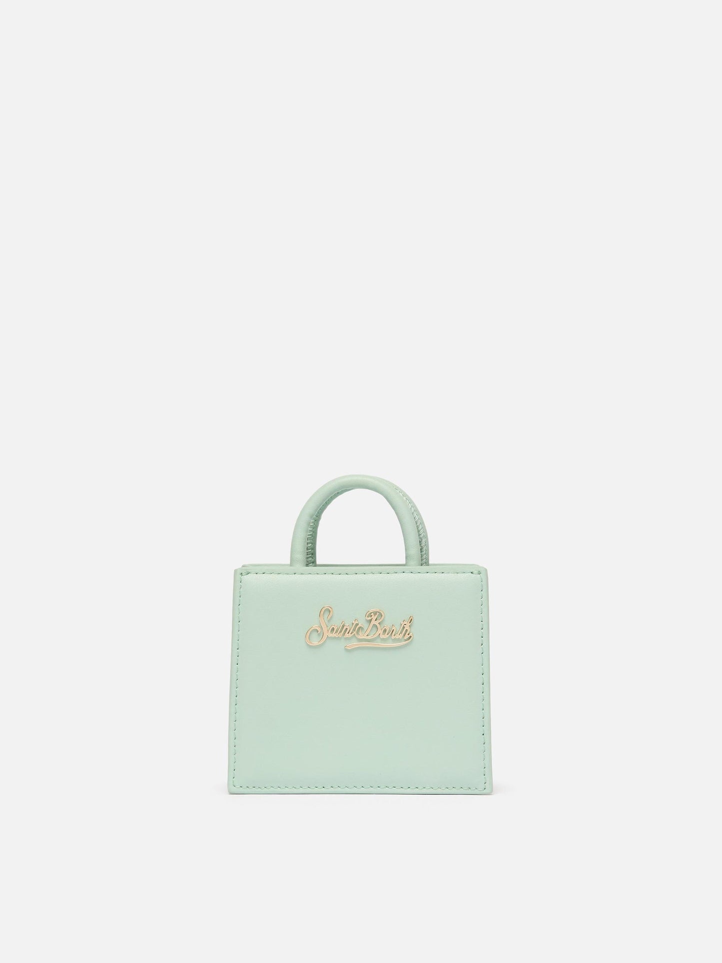 Shop Bag Micro in pelle verde salvia