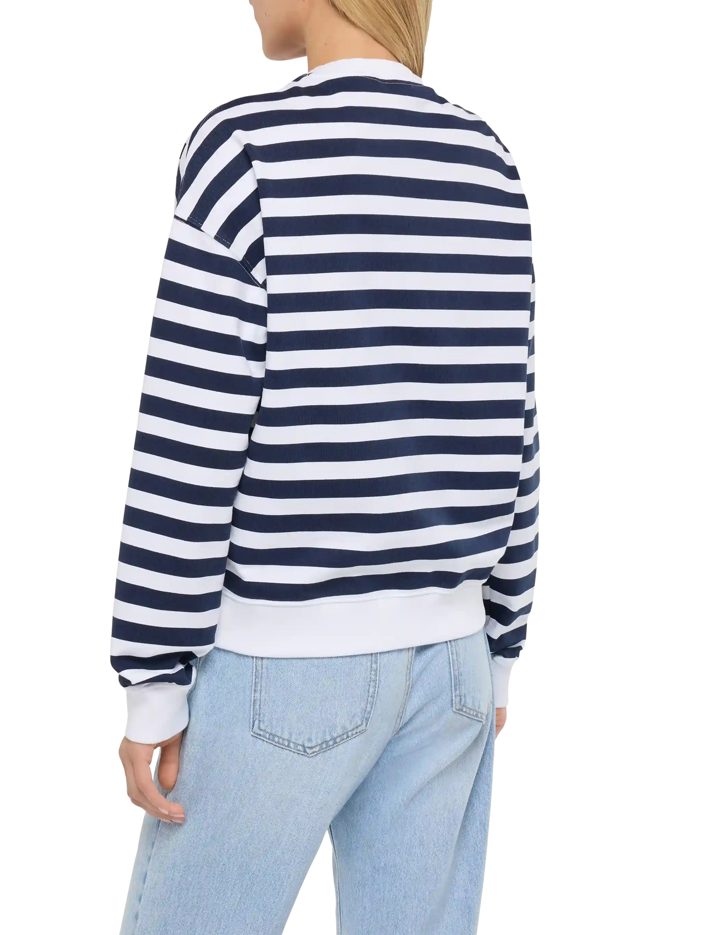 Stardust light cotton sweatshirt with St. Barth beach club embroidery