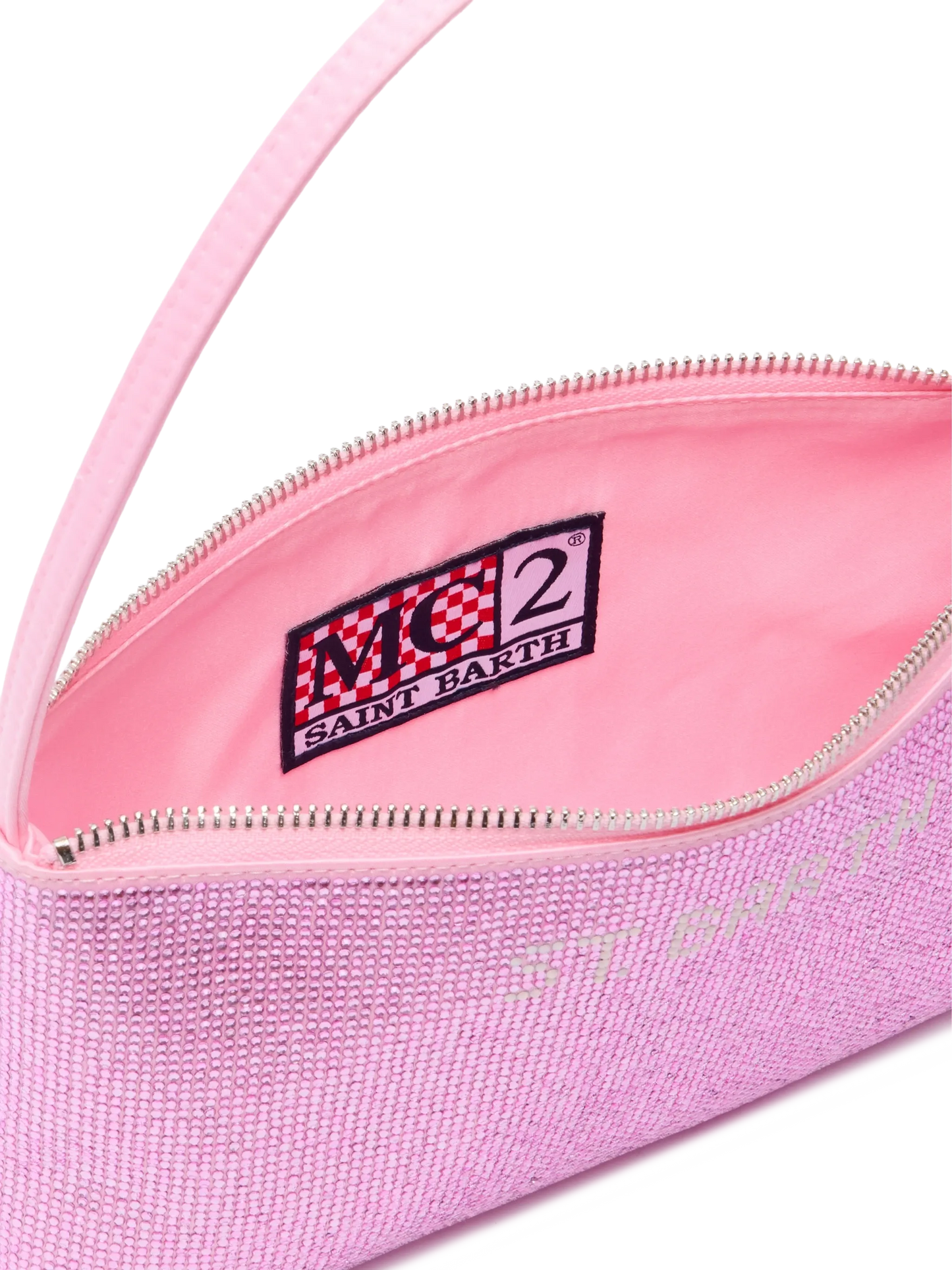 Mini bag Strassy with pink rhinestones