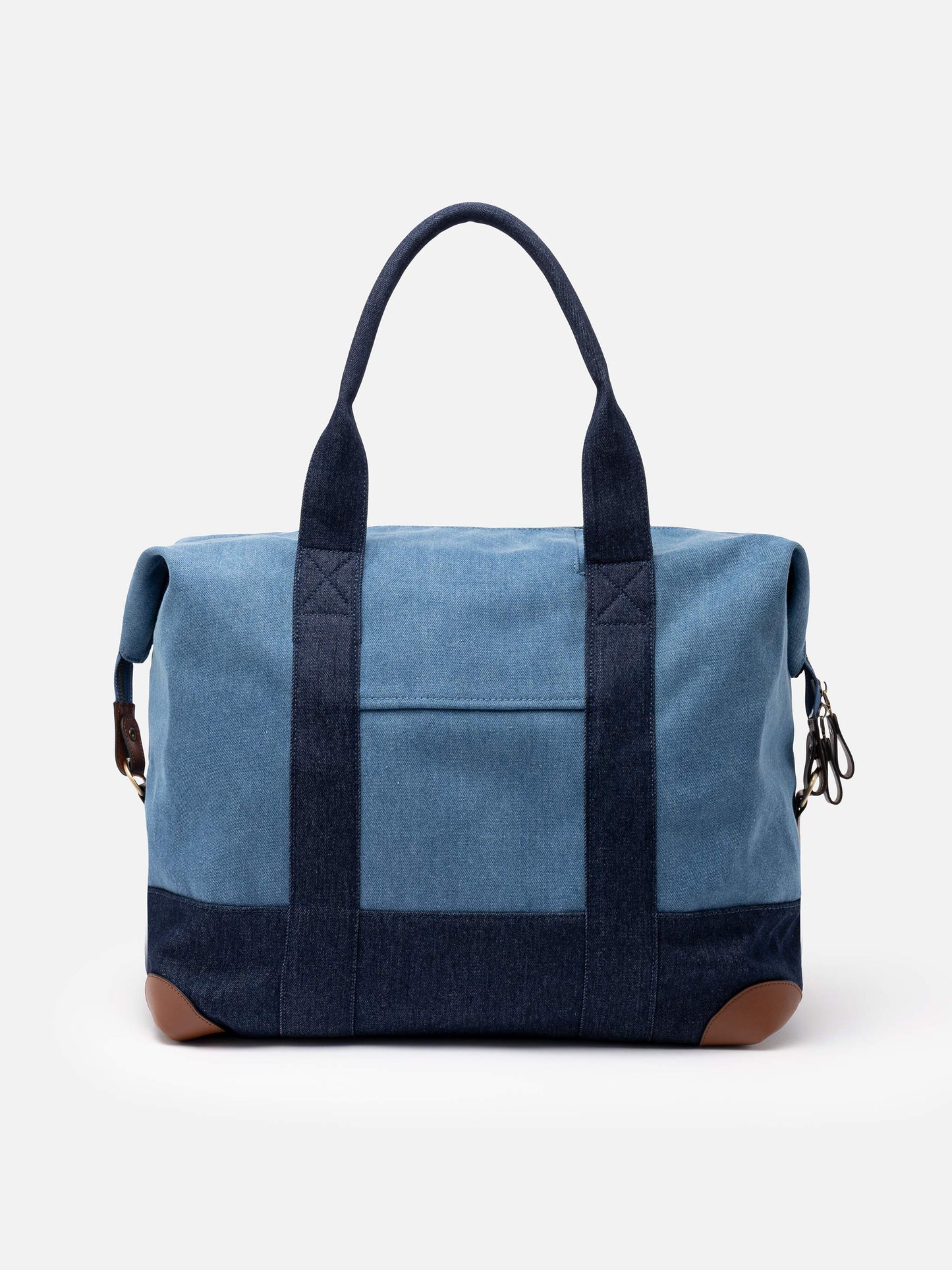 Travel duffel denim bag