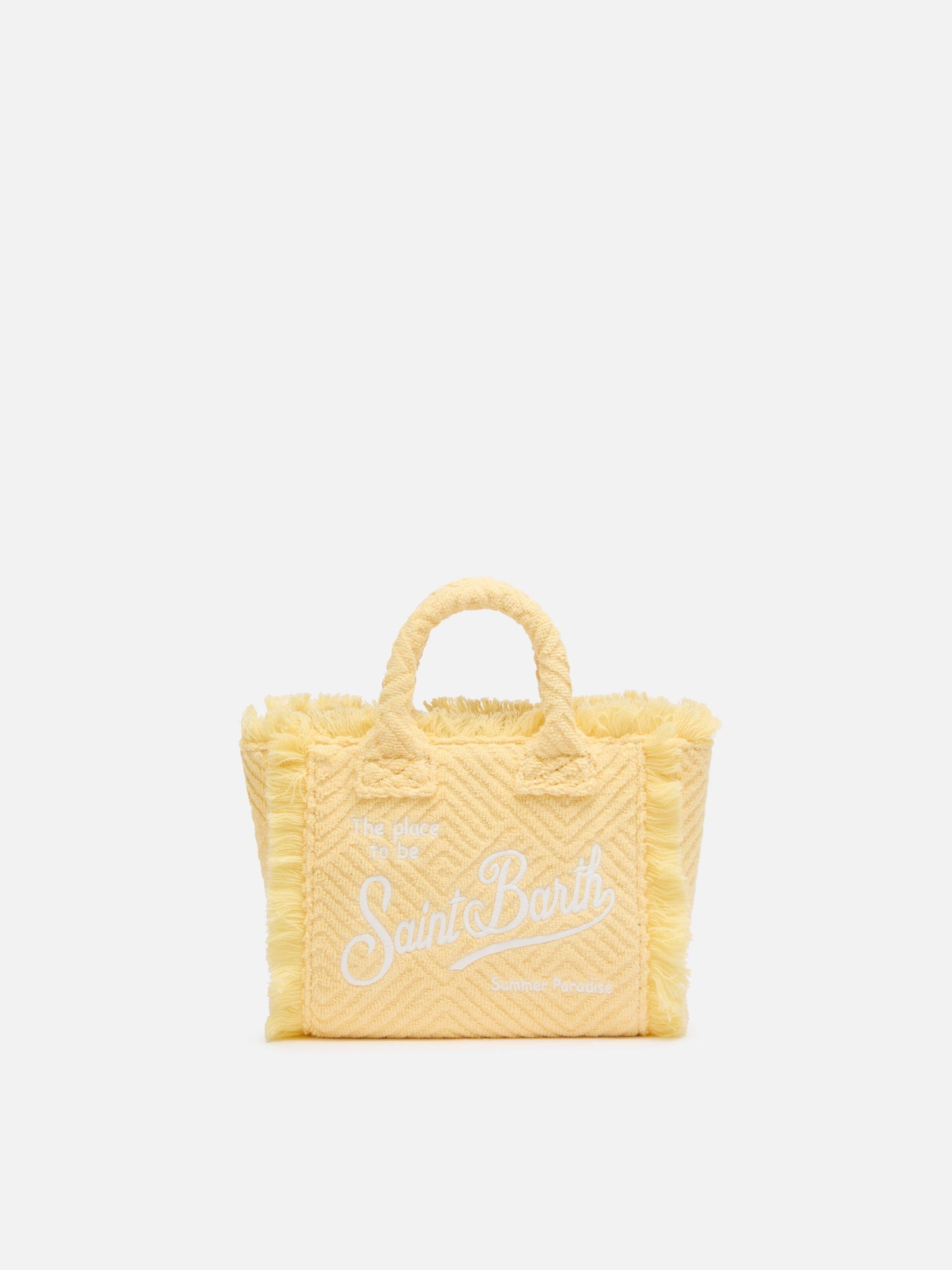 Yellow lines embossed Mini Vanity Sponge Bag - MC2 Saint Barth