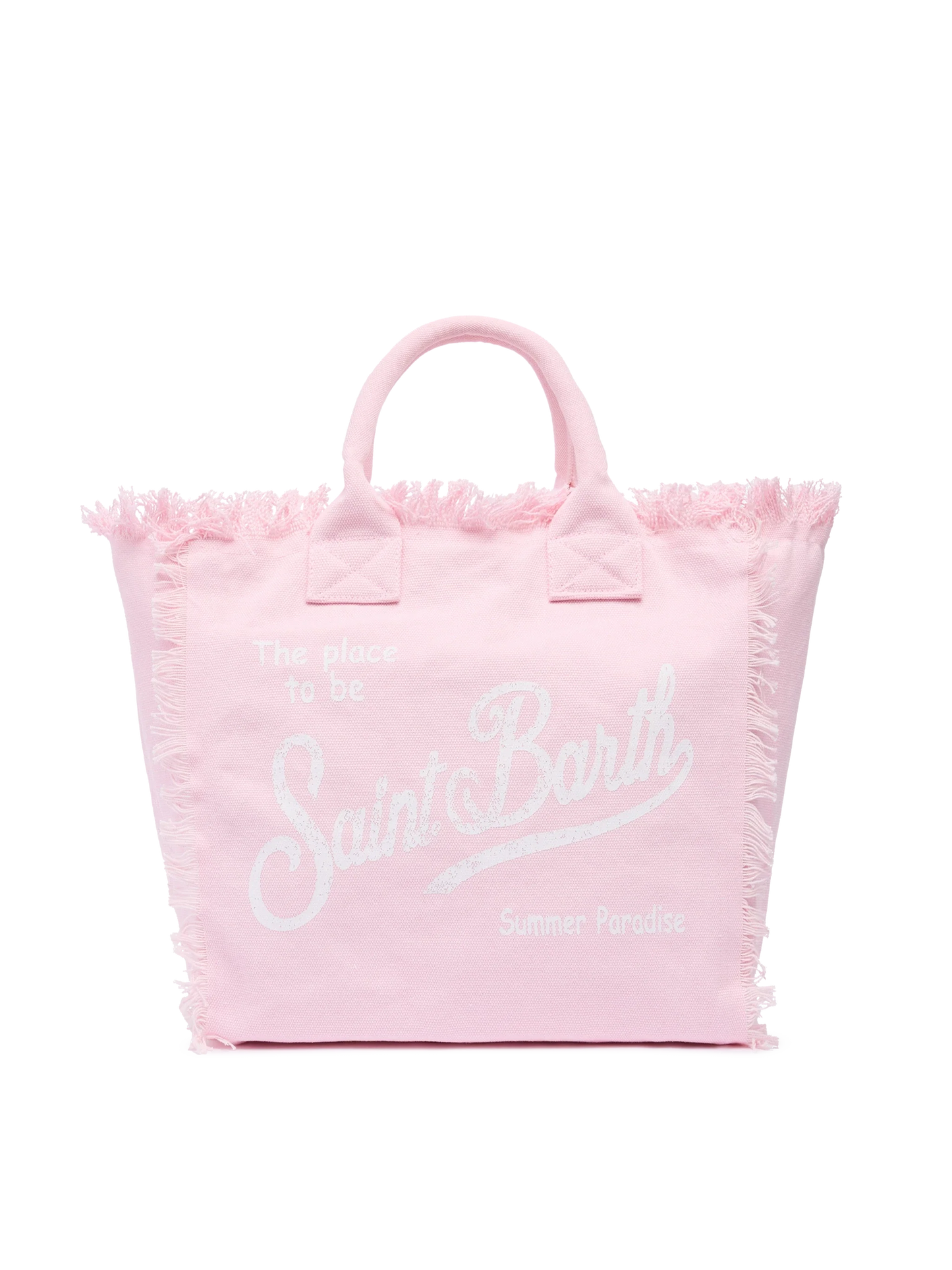 Pink cotton canvas Vanity tote bag - MC2 Saint Barth