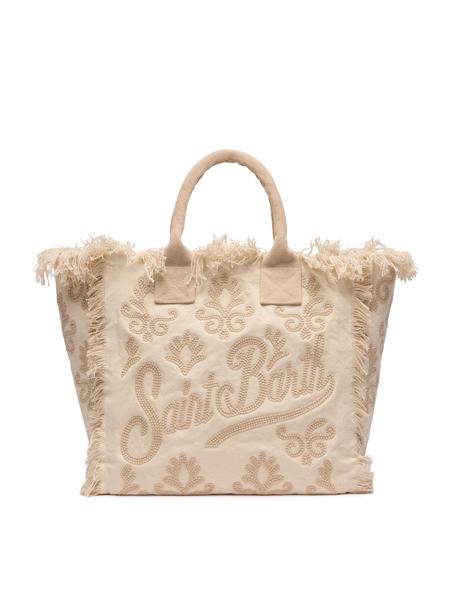Vanity Rug white and beige cotton tote bag