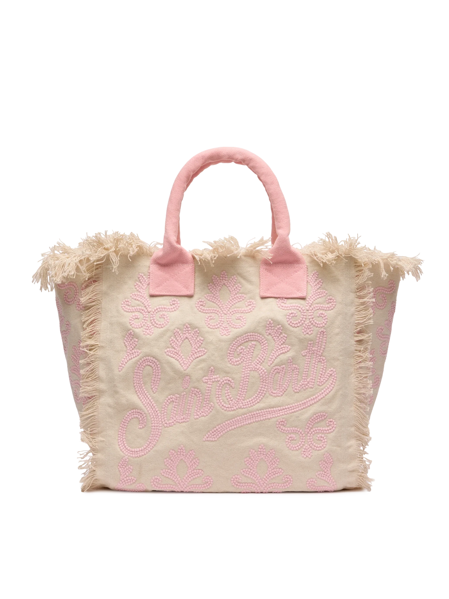 Vanity Rug white and pink cotton tote bag