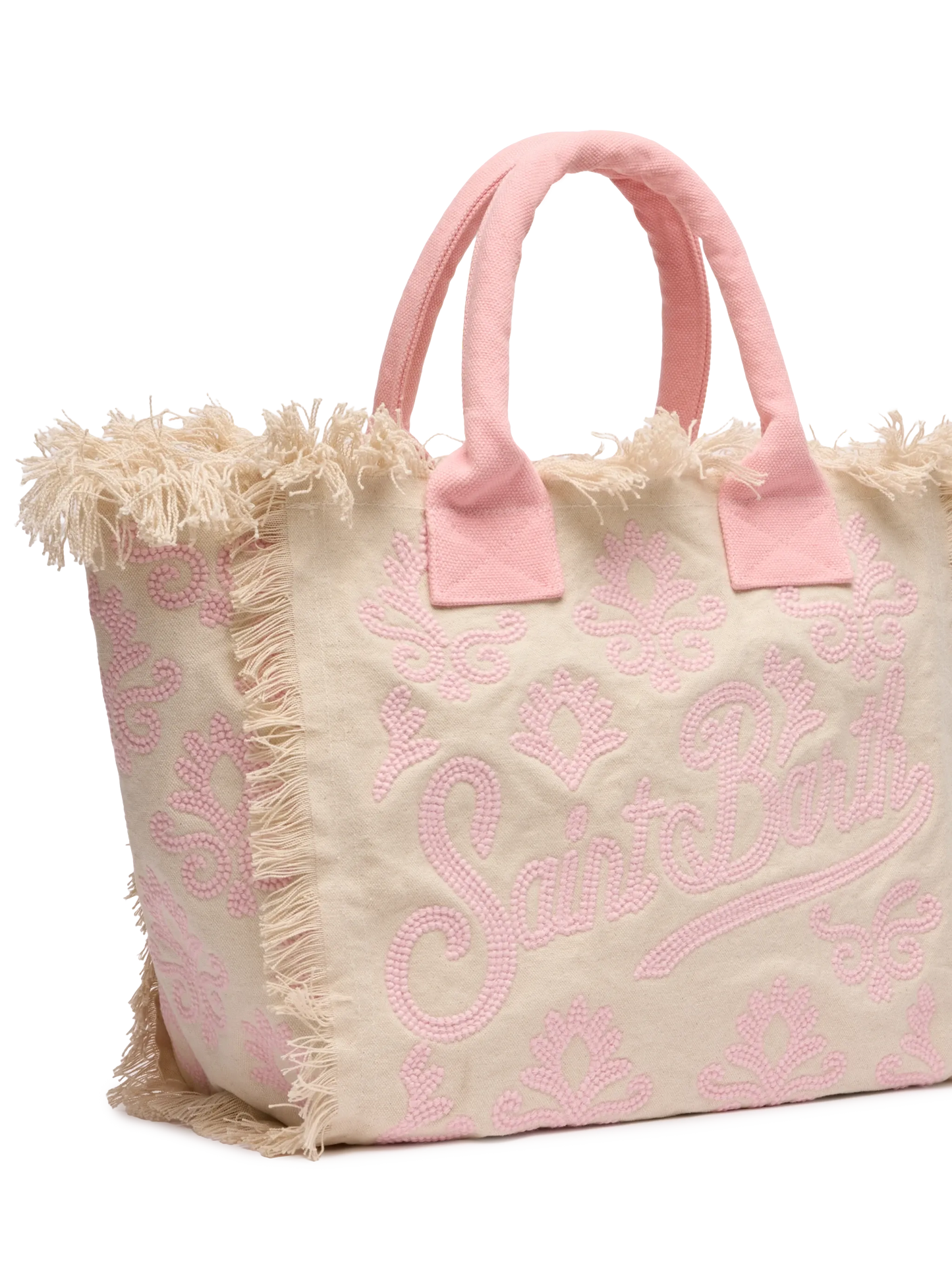 Vanity Rug white and pink cotton tote bag