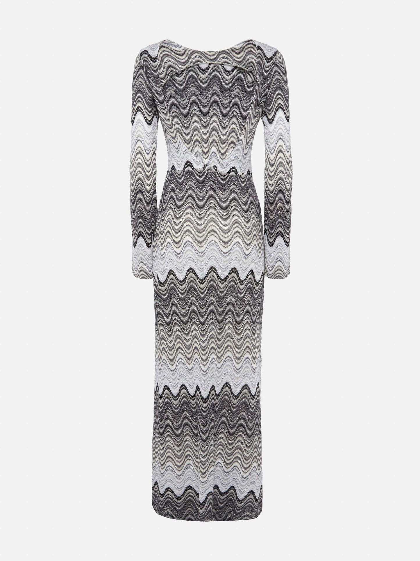 Venere raschel knit maxi dress