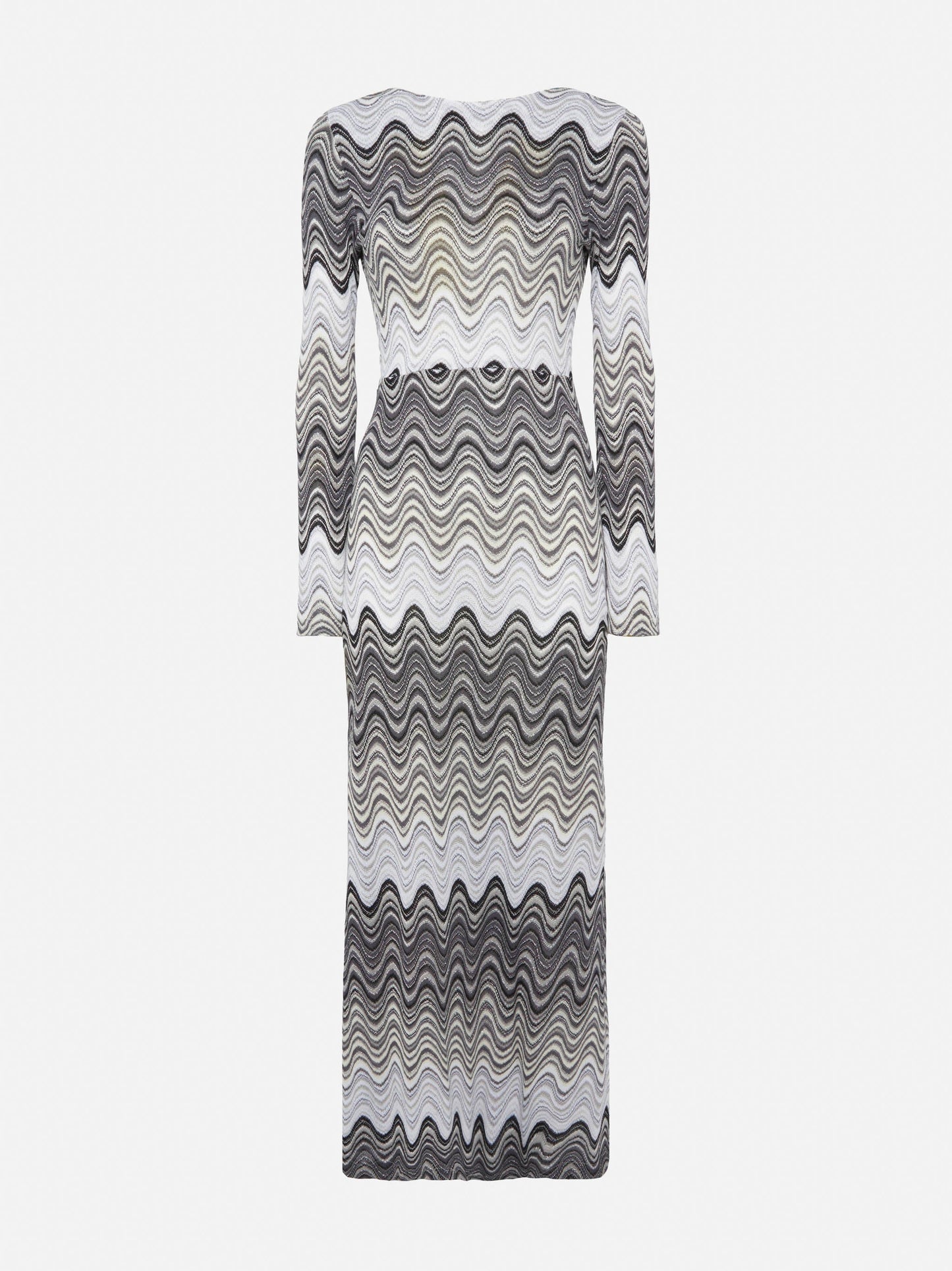Venere raschel knit maxi dress