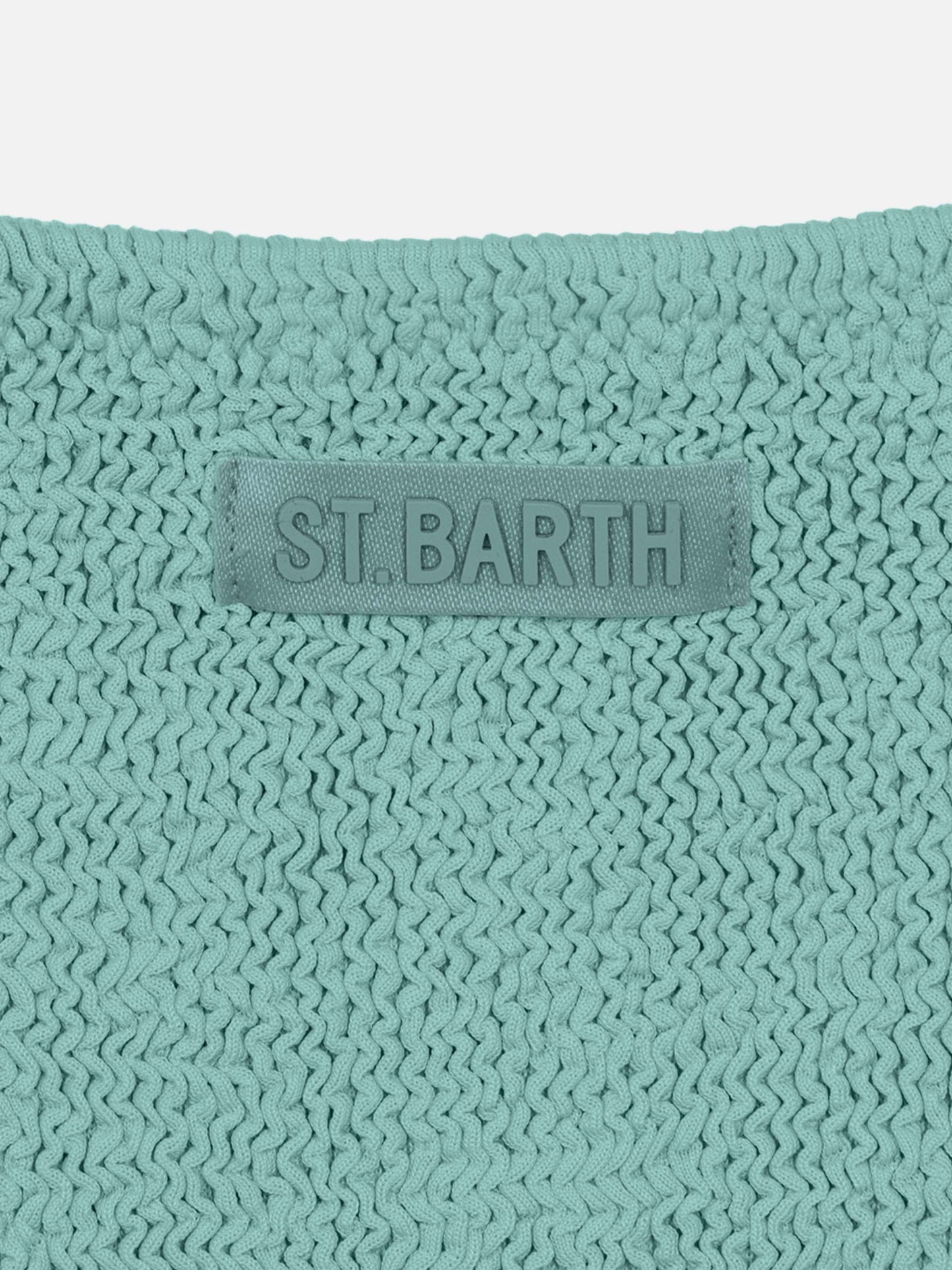 Vivy sage green one-shoulder crinkle bikini