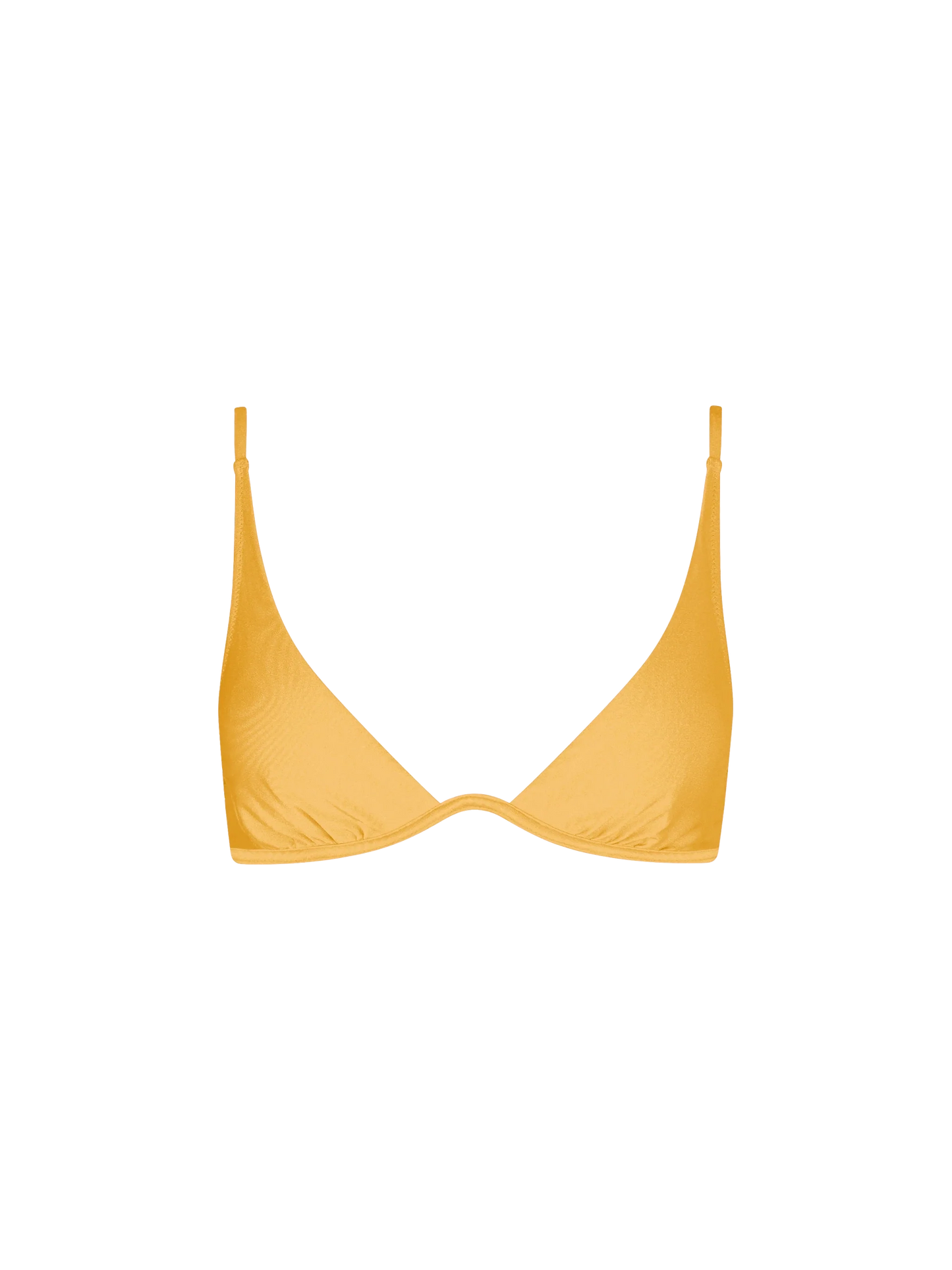 Woman ochre yellow V-wired top