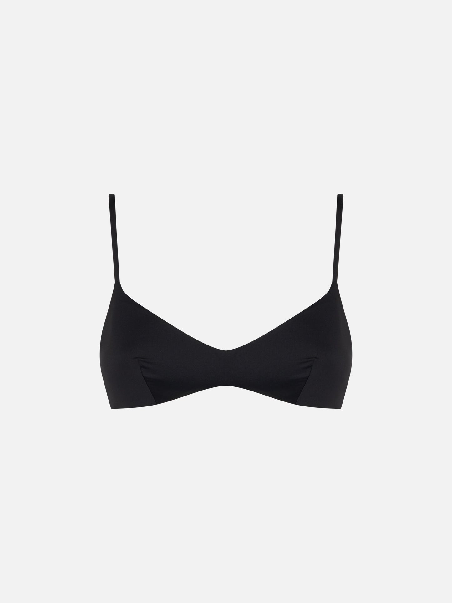 Woman black bralette swimsuit