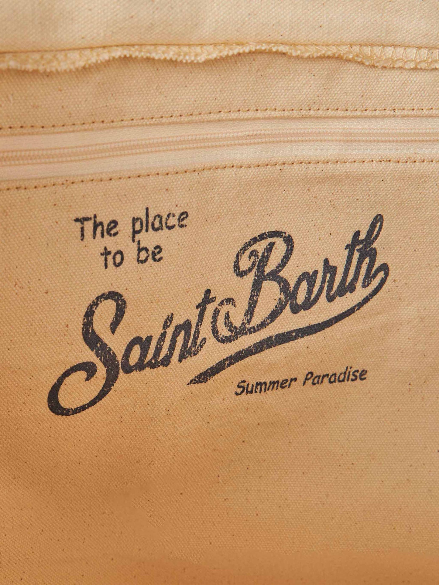 Vanity white canvas shoulder bag with Fiorucci angels print | FIORUCCI SPECIAL EDITION - MC2 Saint Barth