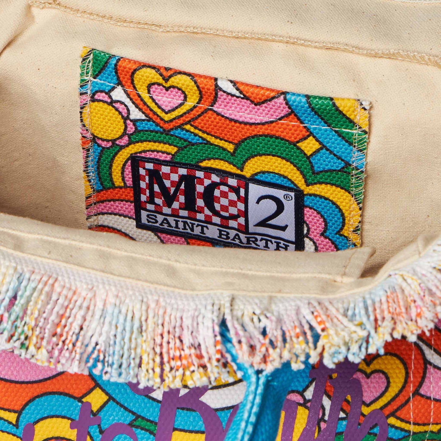 Colette multicolor cotton canvas handbag - MC2 Saint Barth