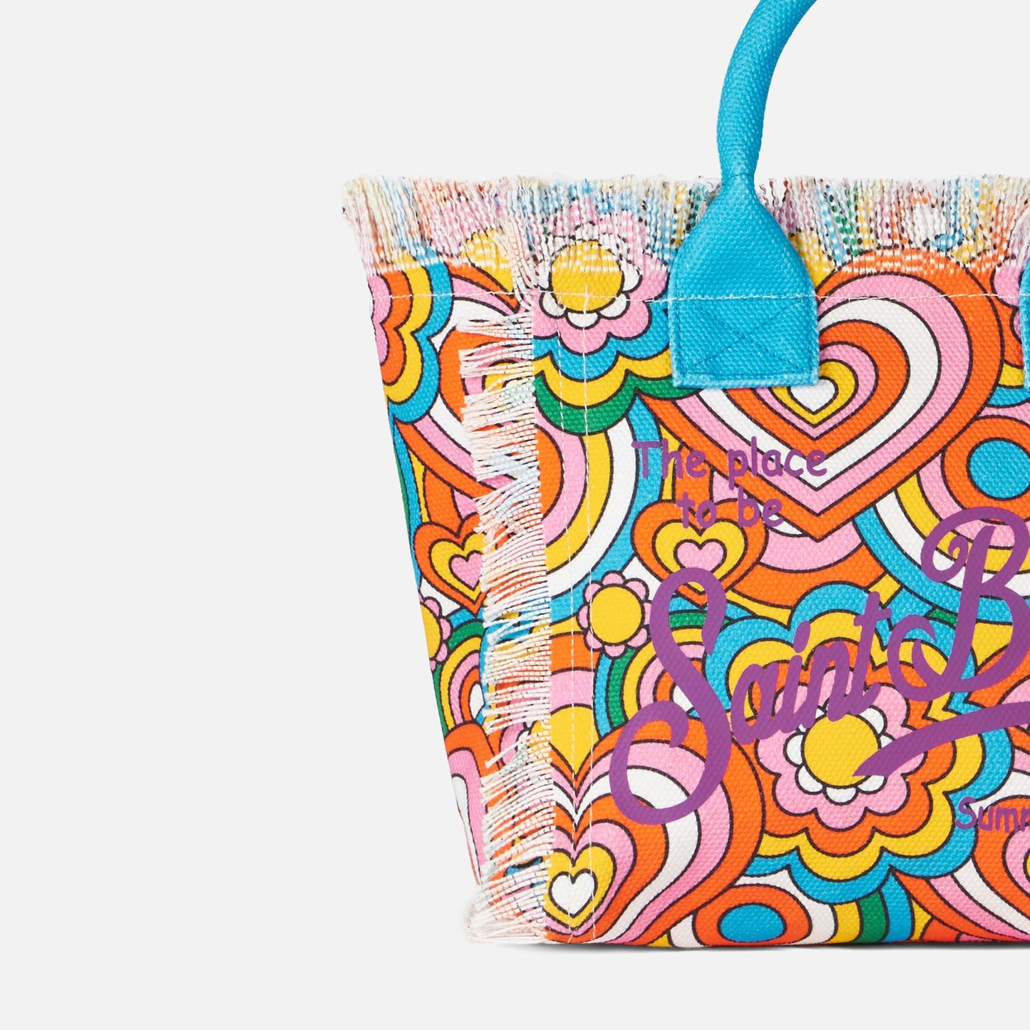 Colette multicolor cotton canvas handbag - MC2 Saint Barth