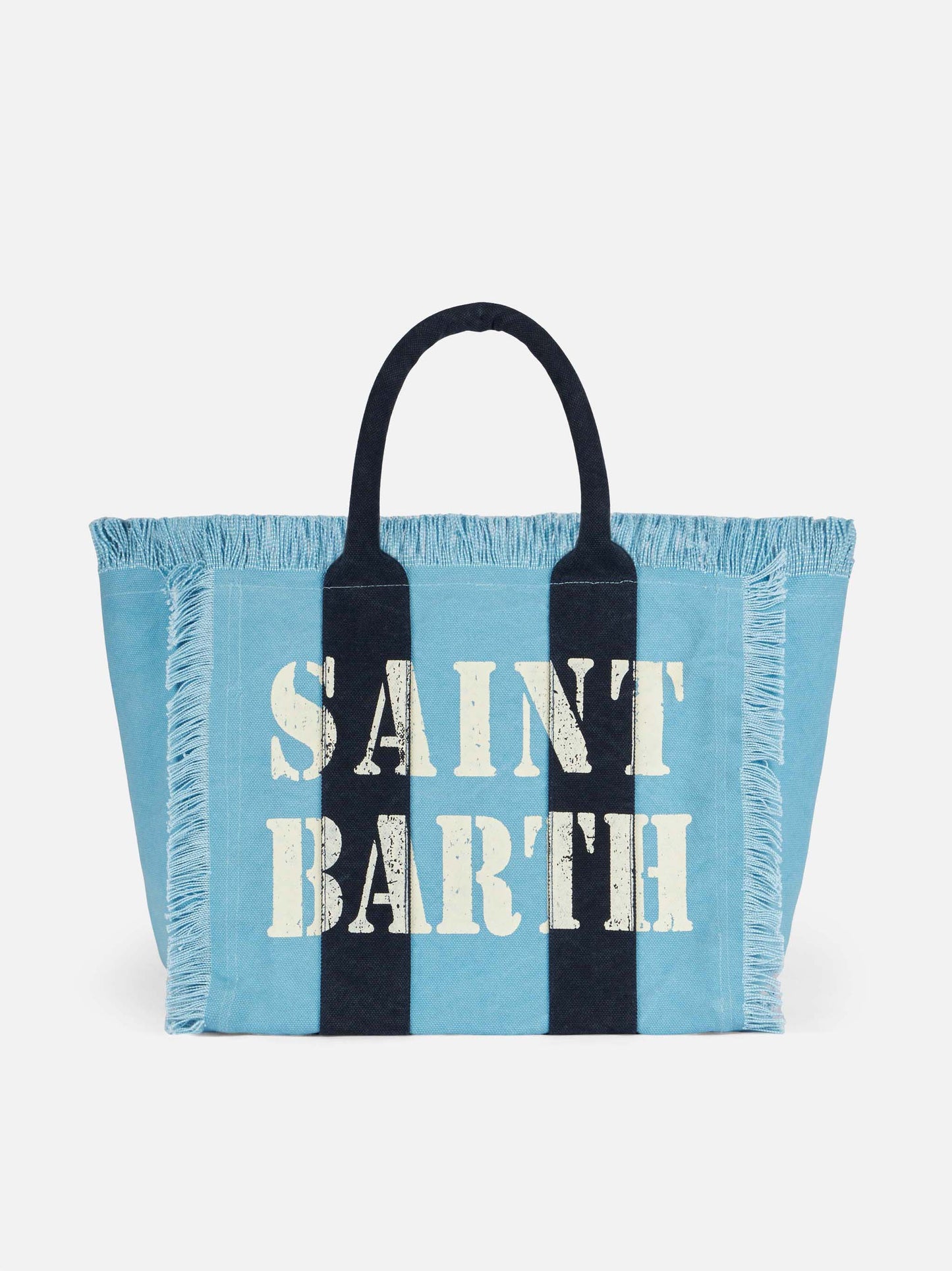 Vanity canvas shoulder bag with Saint Barth logo - MC2 Saint Barth