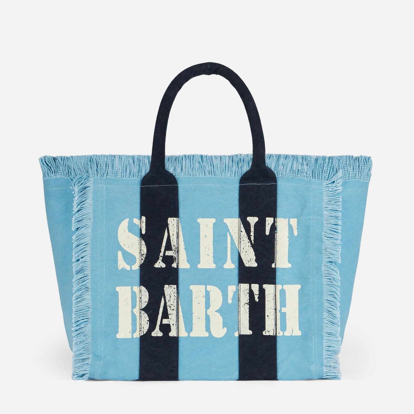 Vanity canvas shoulder bag with Saint Barth logo - MC2 Saint Barth