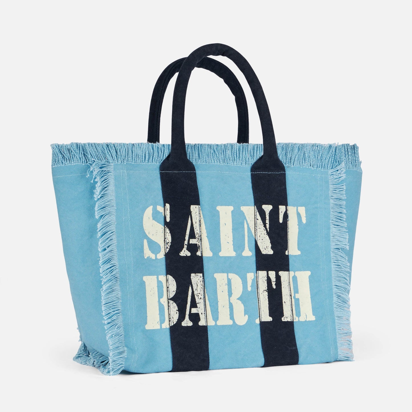 Vanity canvas shoulder bag with Saint Barth logo - MC2 Saint Barth