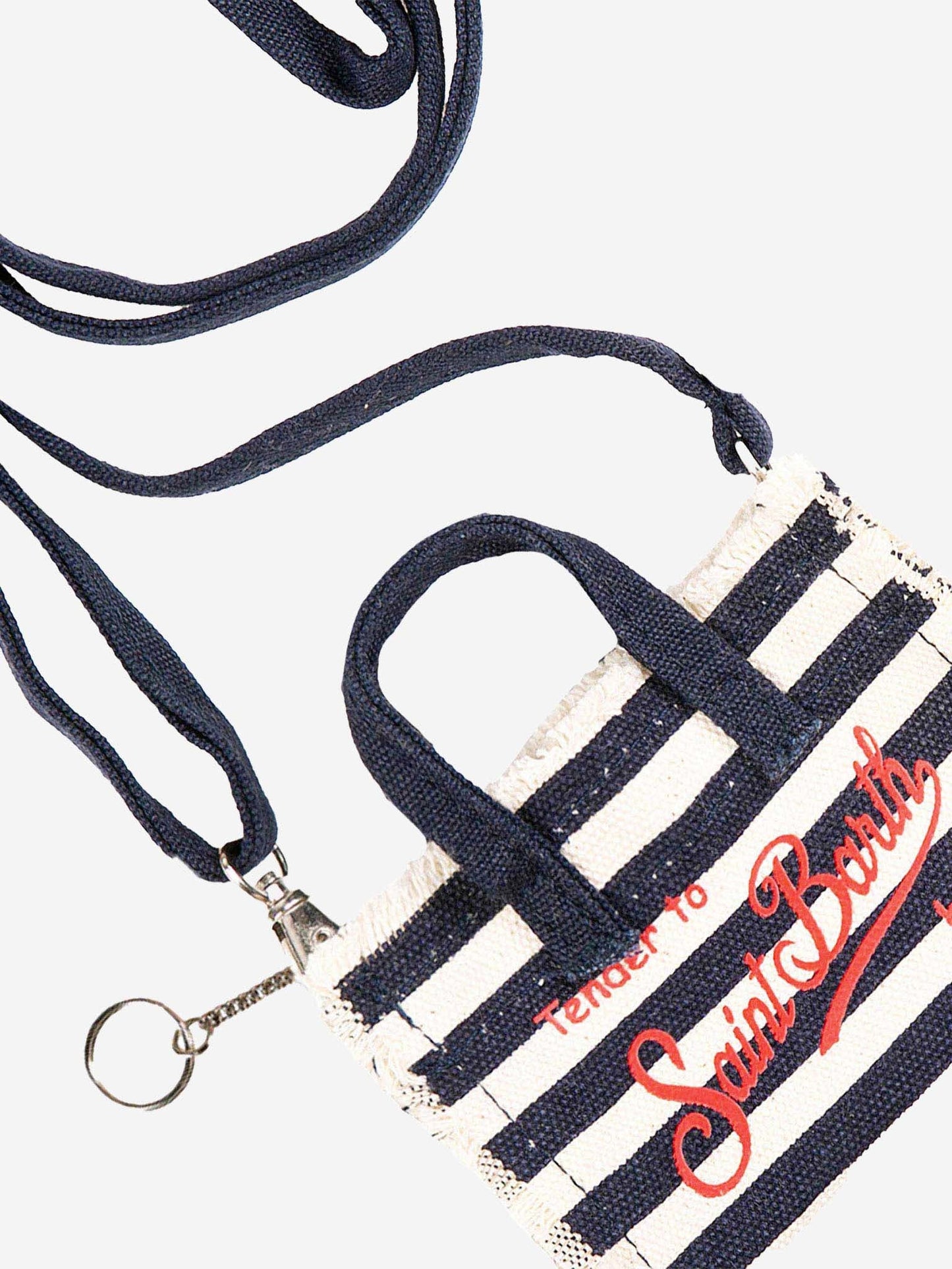 Navy blue canvas key holder - MC2 Saint Barth
