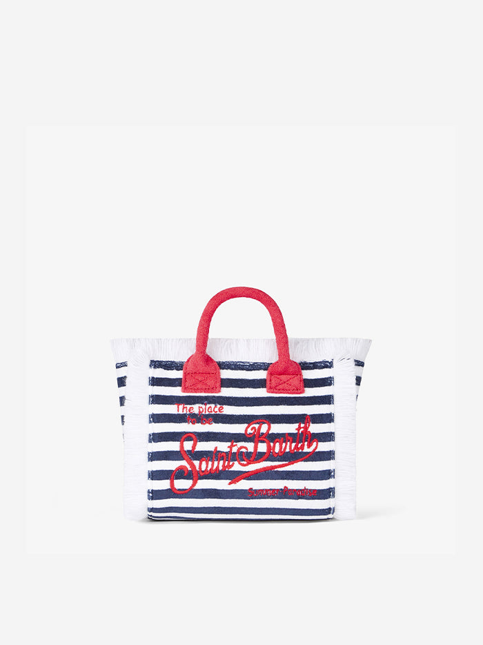 Mini Vanity terry striped handbag - MC2 Saint Barth