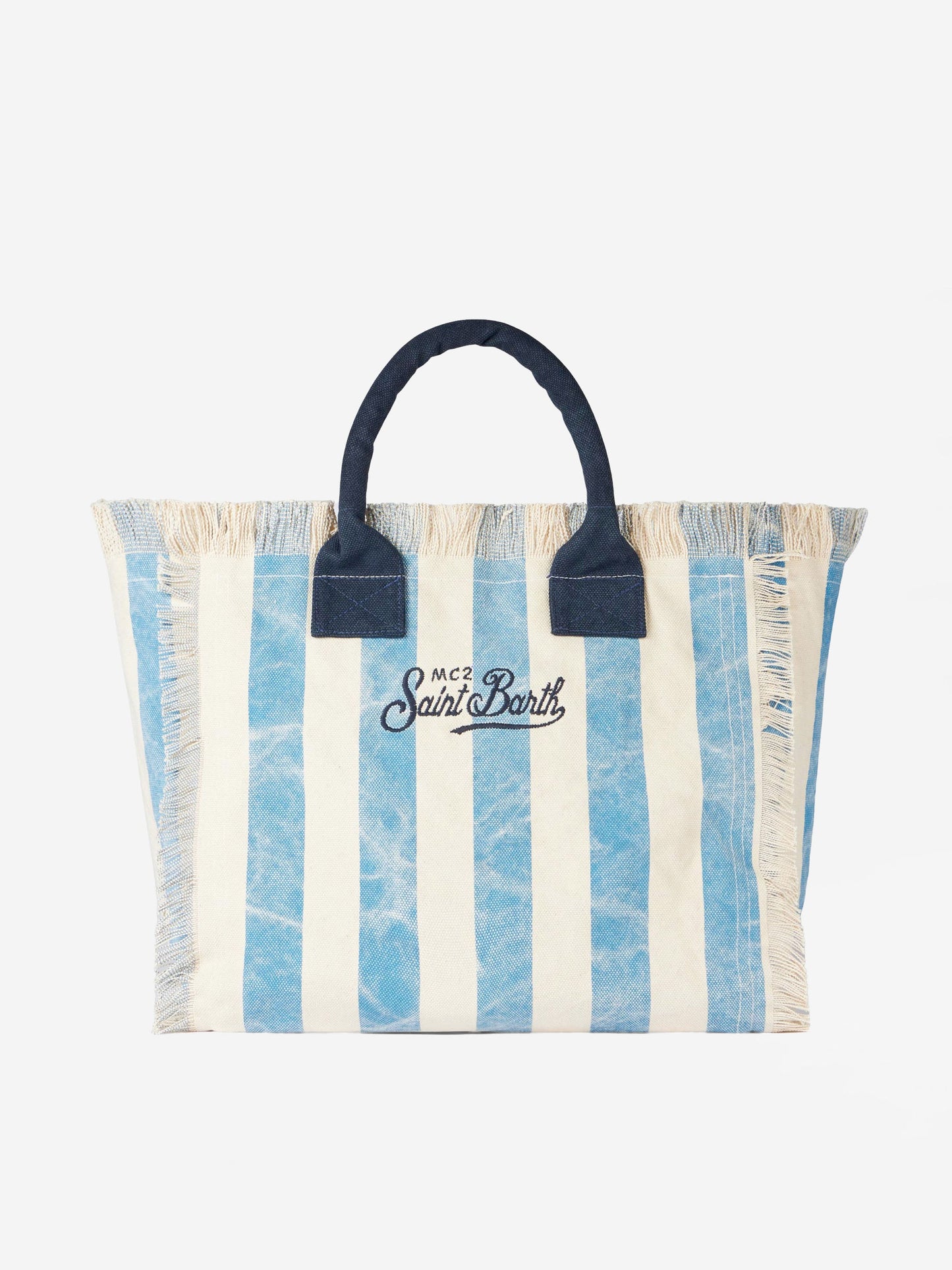 Vanity canvas shoulder bag with Forte dei Marmi print - MC2 Saint Barth