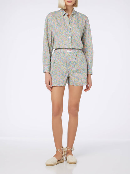 Woman Emma & Georgina print cotton shorts Boxy | MADE WITH LIBERTY FABRIC