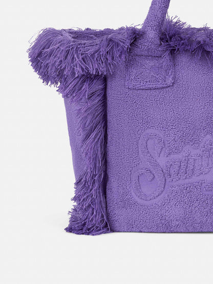 Colette purple terry soft handbag - MC2 Saint Barth