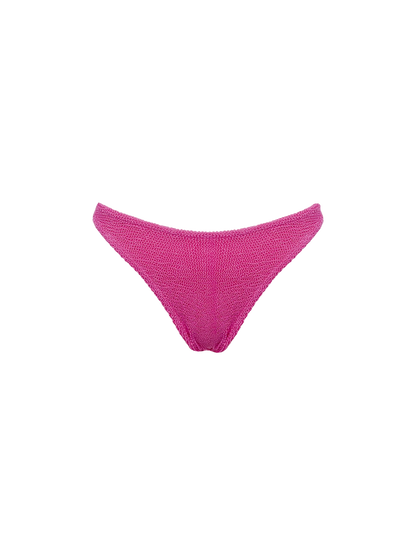 Woman pink classic crinkle swim briefs Elise