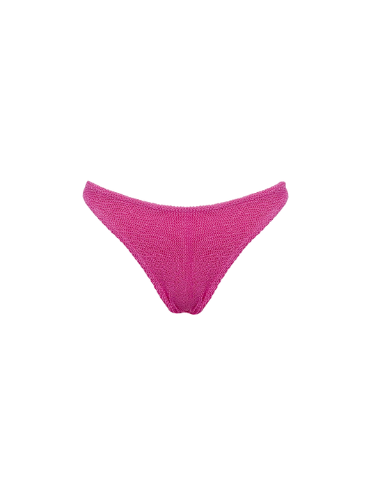 Woman pink classic crinkle swim briefs Elise