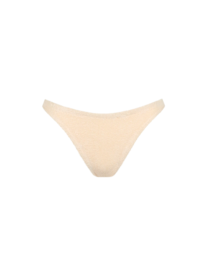 Woman beige classic crinkle swim briefs Elise