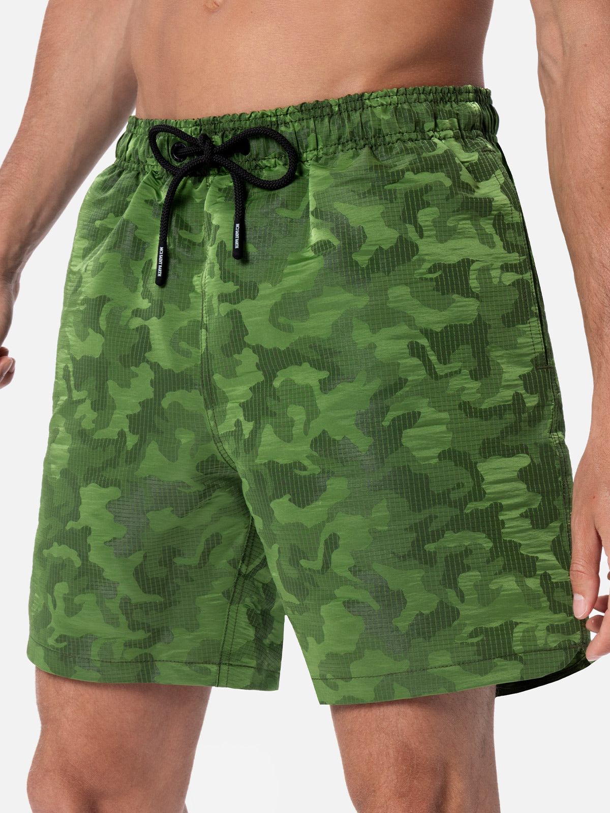 Man ripstop fabric swim shorts Harbour The Riviera with camo jacquard