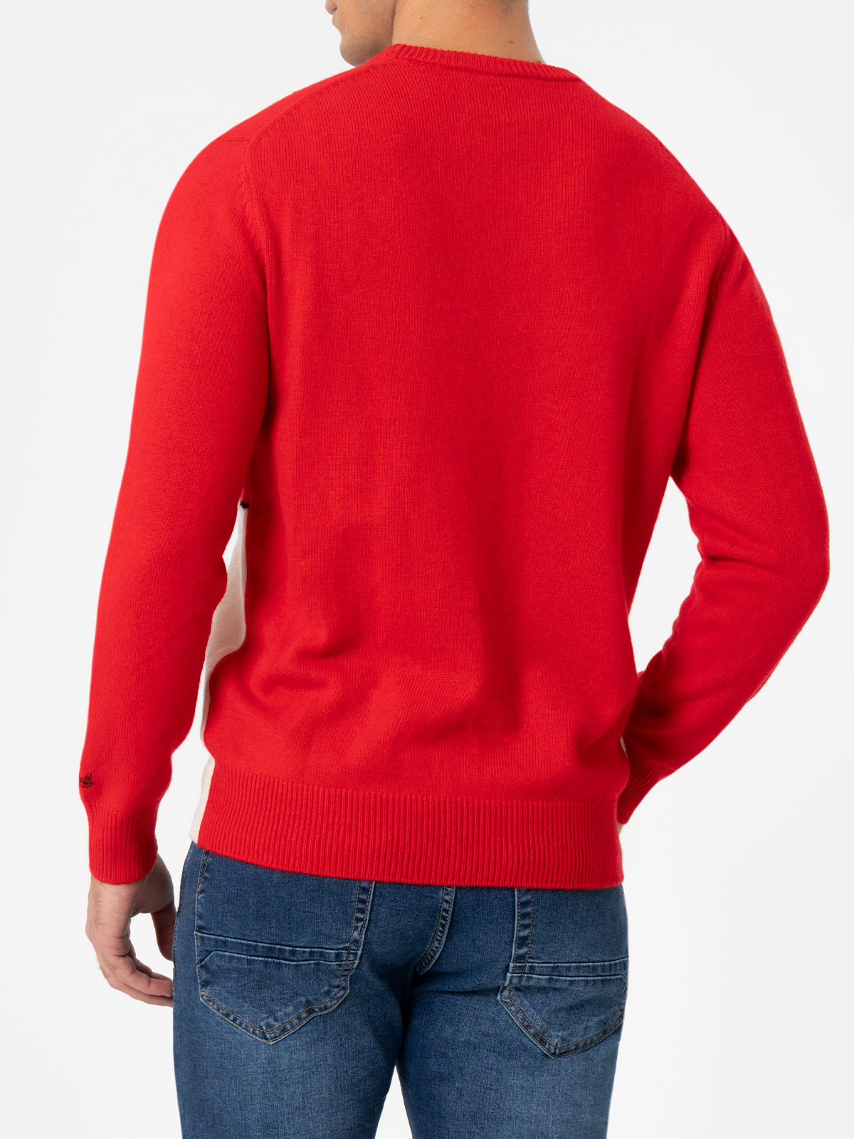 Man red sweater Heron with Peanuts jacquard | SNOOPY PEANUTS SPECIAL EDITION