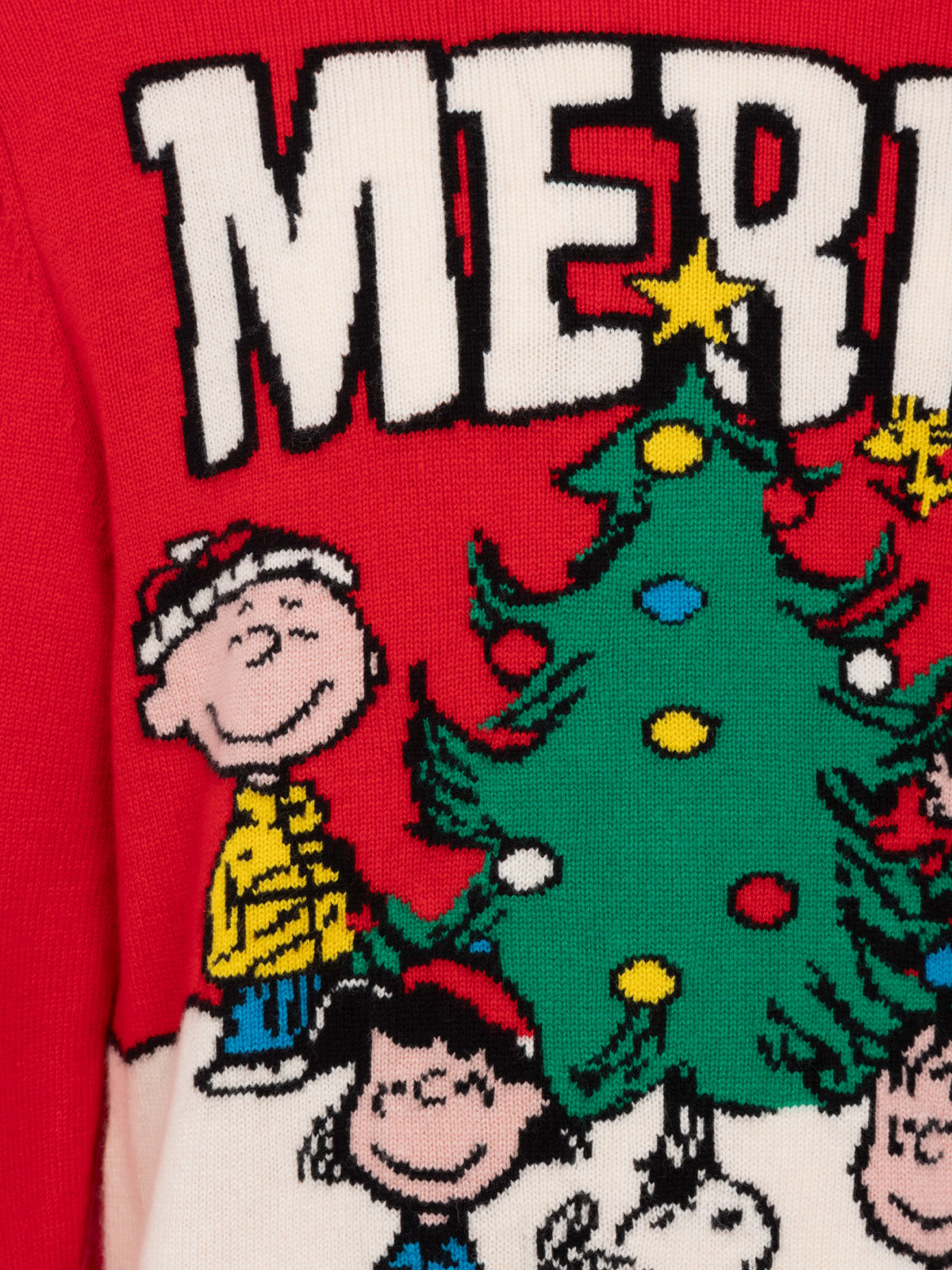 Man red sweater Heron with Peanuts jacquard | SNOOPY PEANUTS SPECIAL EDITION
