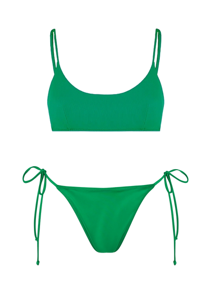 Woman green bralette bikini Judy Marielle