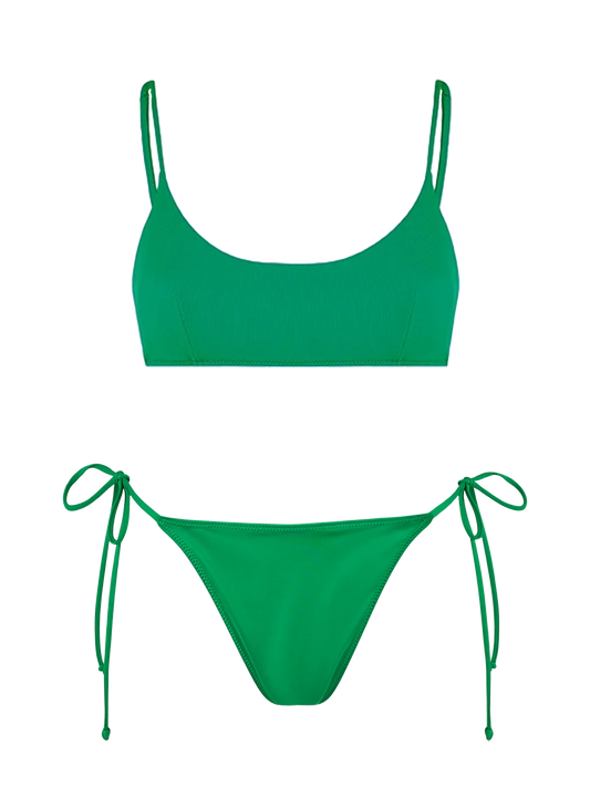 Woman green bralette bikini Judy Marielle