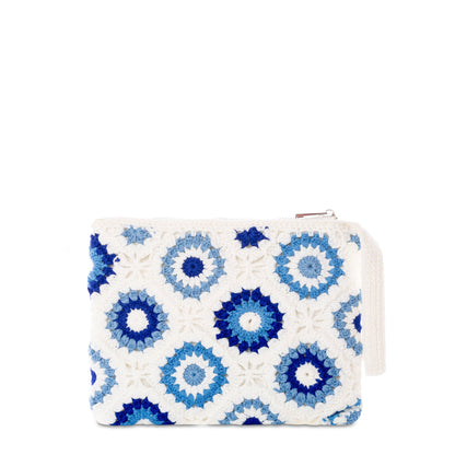 Parisienne white crochet pouch bag with Saint Barth embroidery - MC2 Saint Barth