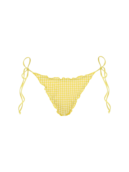 Woman seersucker cheeky swim briefs Miami
