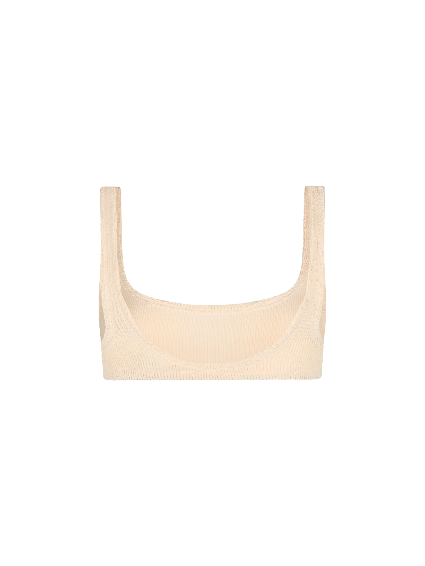 Woman beige classic crinkle bralette Naima