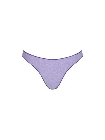 Woman lilac lurex cheeky swim briefs Naomi