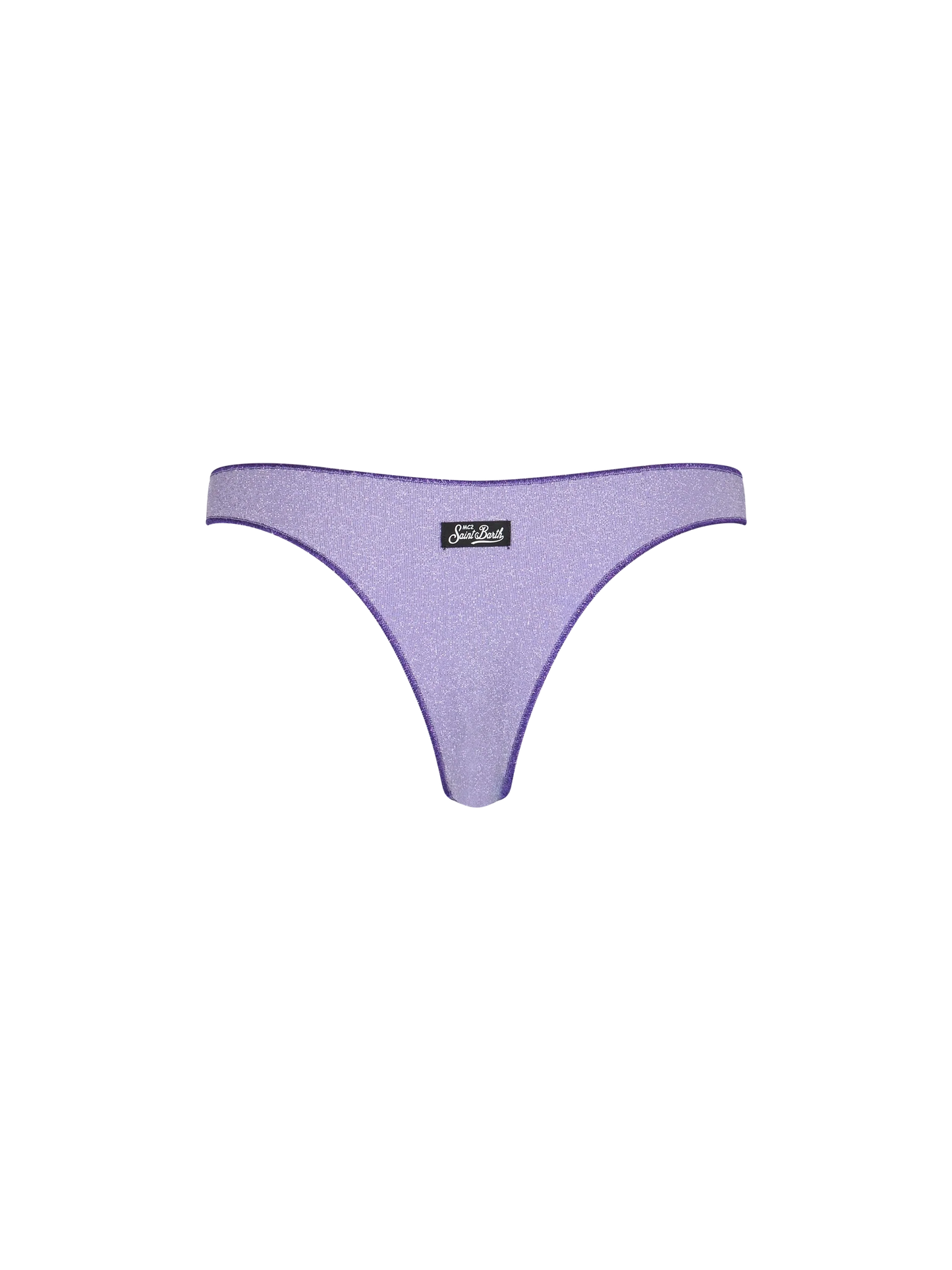 Woman lilac lurex cheeky swim briefs Naomi