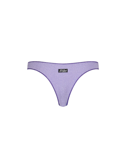 Woman lilac lurex cheeky swim briefs Naomi