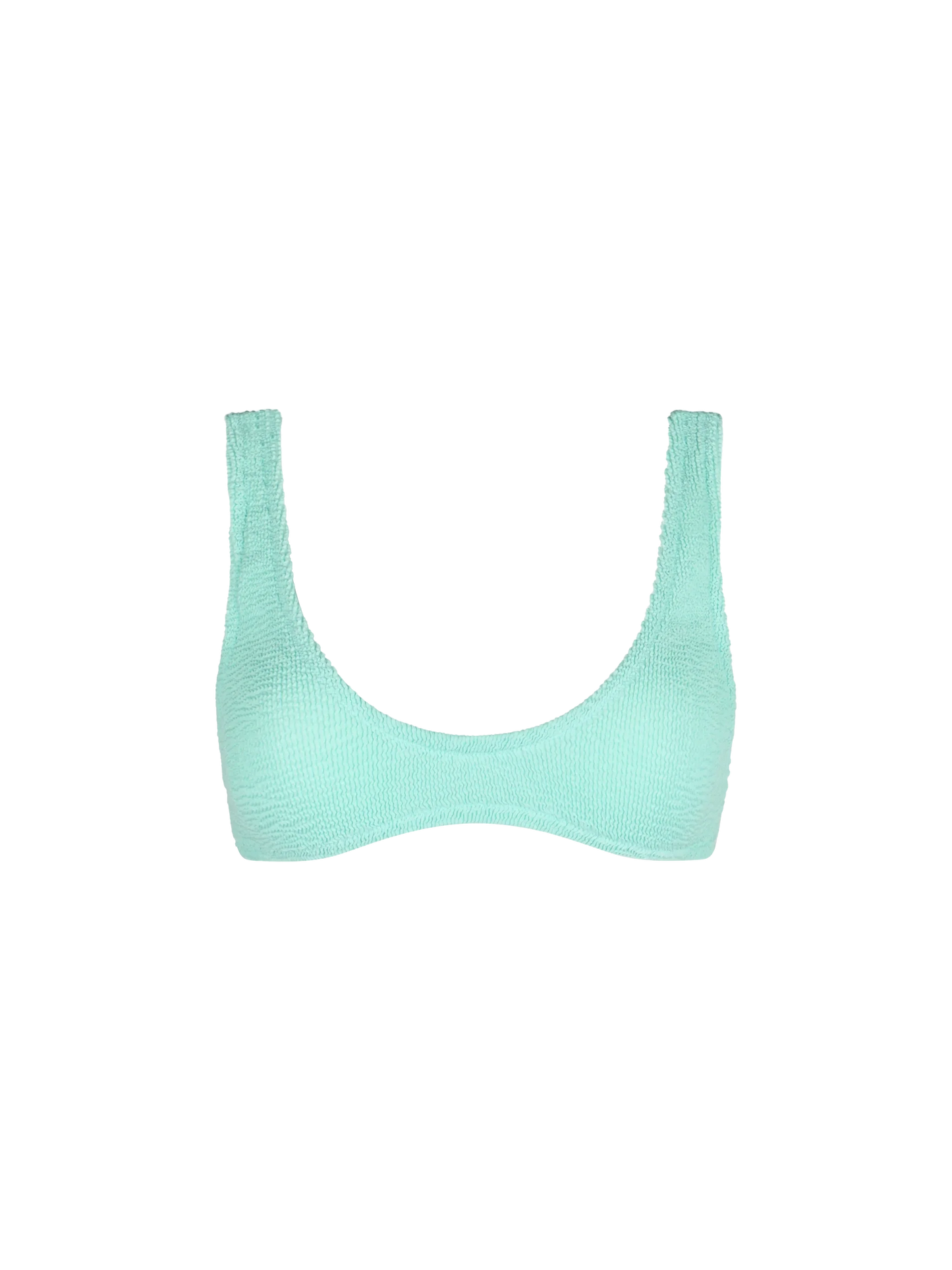 Woman sage green tiny crinkle bralette Pamy