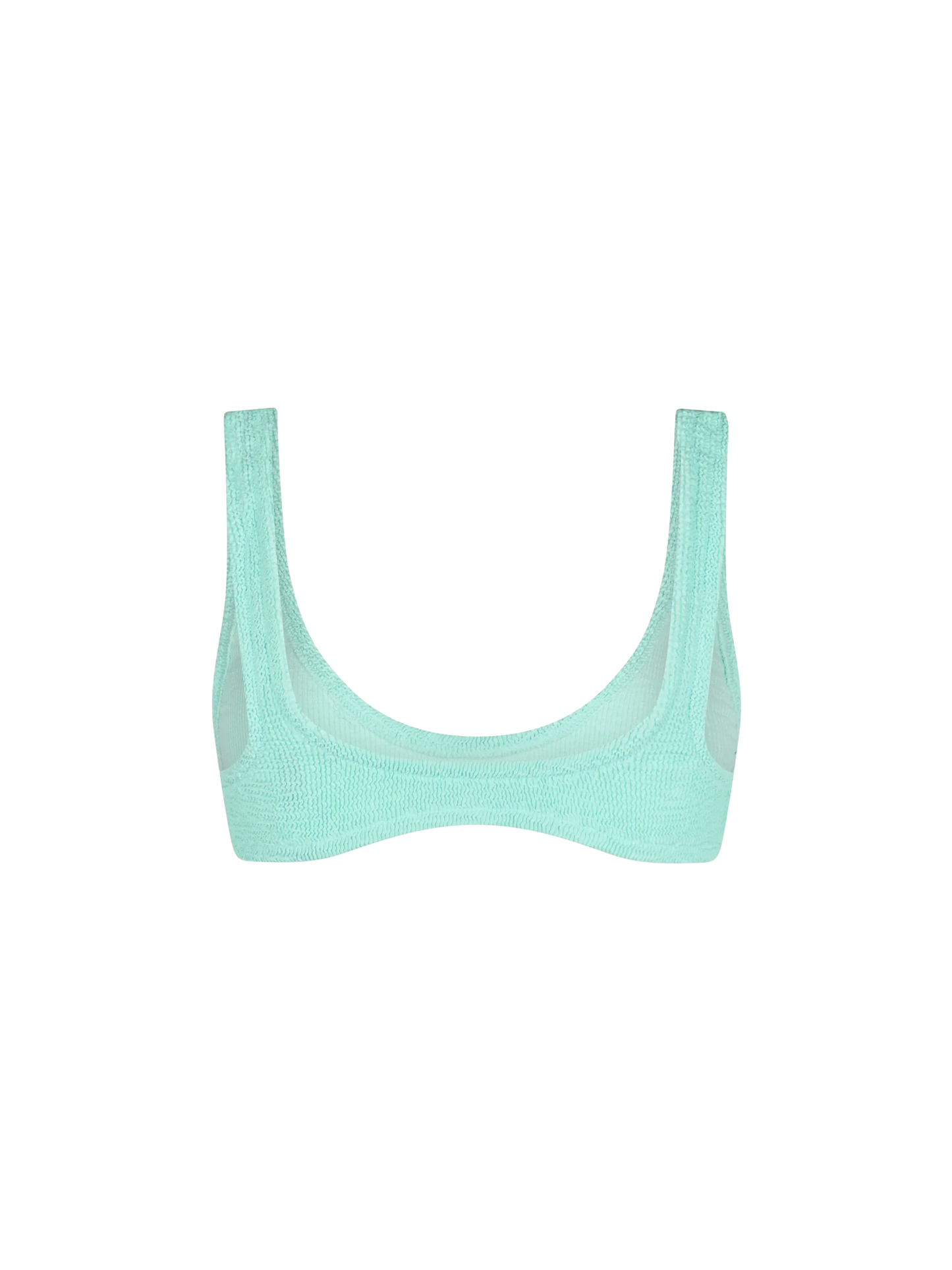 Woman sage green tiny crinkle bralette Pamy