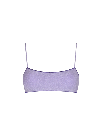 Woman lurex bralette beach top Sadie